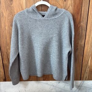 Alice + Olivia Gray Hooded Cashmere Sweater
